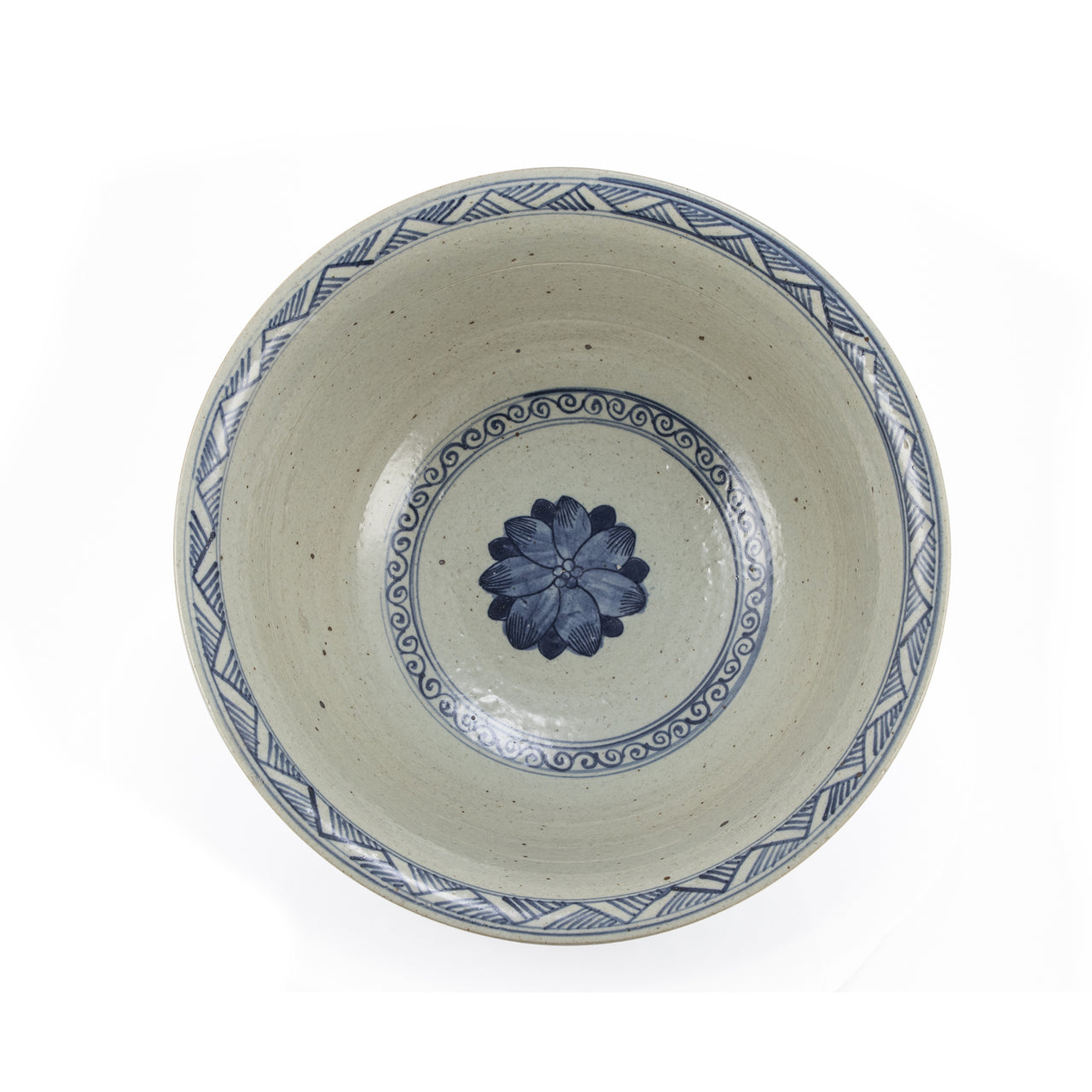 Blue & White Floral Dynasty Bowl