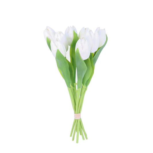 Dutch Tulip Bunch White 17"